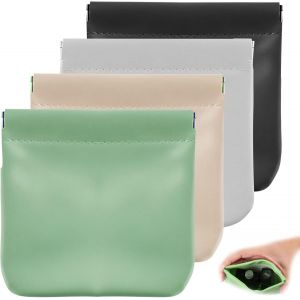Trousse De Maquillage Portable Pour Femme, Mini Trousse De Rangement Multifonction Étanche (4 Pièces), Une En Kaki, Une En Gris, Une En Vert Clair Et Une En Noir-Générique - Neuf