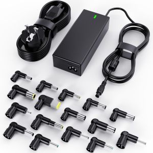 TIANYI-Bloc d'alimentation Universel 90 W pour Ordinateur Portable HP, Lenovo, Dell, Acer, ASUS, Toshiba, Samsung, Sony, Fujitsu, MSI Medion, IBM, avec 16 Adaptateur de Prise - Neuf