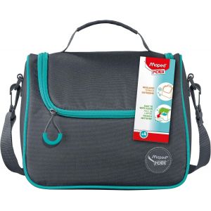 Picnik - Sac &agrave; D&eacute;jeuner Origins - Lunch Bag avec Bandouli&egrave;re Amovible - Sac &agrave; D&eacute;jeuner Isotherme - Facile &agrave; Nettoyer - Gris - Neuf