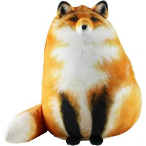 Oreiller en peluche renard, animaux en peluche mignons, peluches douces, chaton en peluche, oreiller en peluche, poupée, gros jouets en peluche, cadeau pour filles, garçons, petite amie - Neuf