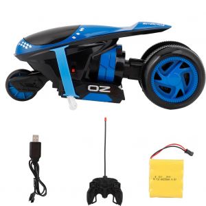 Moto de course legere et rechargeable en plastique pour enfants (bleu) - Neuf