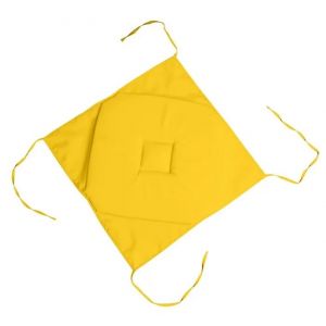 Coussin Galette De Chaise - Noname - 40x40cm - Jaune - 100% Polyester - Int&eacute;rieur - Neuf