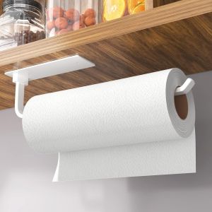 Sjzg-Porte-Rouleau De Cuisine Blanc Sans Per&ccedil;age - Support Pour Rouleau &Agrave; G&acirc;teau - Neuf