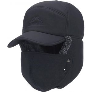 Unisex Chapka Chapeau De Trappeur D'hiver Anti Vent Aviateur Casquette Hiver Chapka Ear Flap Trappeur Bomber Casquettes Bonnets Chapeaux Oreillette Bonnet Chaud Pour Ski Patinage Moto Randonné[I1209] - Neuf