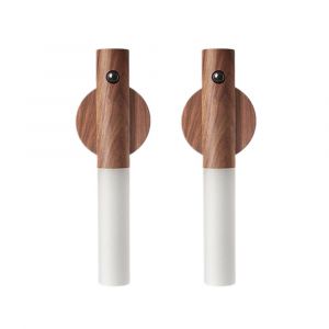 Lot De 2 Appliques Murales Led Rechargeables &Agrave; D&eacute;tecteur De Mouvement Pour Usage Int&eacute;rieur - Neuf