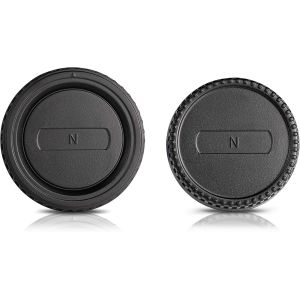 Ensemble: Couvercle arrière de l'objectif et Le Couvercle du boîtier-Housse de Protection pour Nikon D3400 D7500 D500 D850 D5 D500 D810A D750 D7200 D5500 D3300 D810 - Neuf
