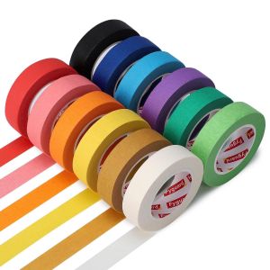 Mevronisshop-12 Rouleaux De Ruban De Masquage Color&eacute;, 15mm*13m Ruban Adh&eacute;sif D&eacute;coratif Arc-En-Ciel Pour Maison, Salle De Classe, Bureau, Bricolage - Neuf