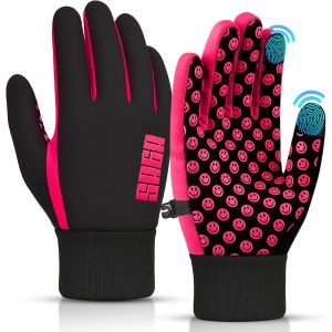 Gant &Eacute;quitation Enfant | Gants Enfant Hiver 8 Ans & Gant De Neige Enfant | Gants Ski Enfant 5 Ans R&eacute;sistants &Agrave; L&iquest;Eau, Tactiles & Antid&eacute;rapants | Chauds Et Lavables En Machine - Neuf