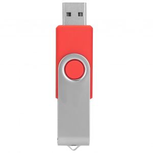 Cle USB 4 Go, rotative, rouge bonbon, pour PC et tablette - Neuf