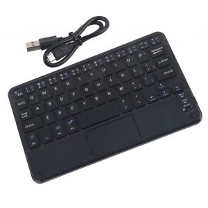 Mini clavier Bluetooth sans fil ultra-fin avec pave tactile pour PC Windows et tablette android - Neuf