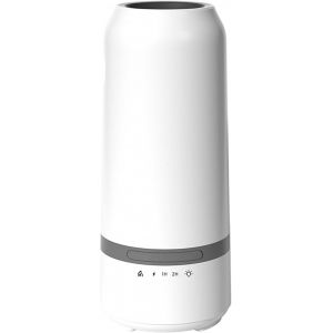 Diffuseur D'Ar&ocirc;mes Avec Effet Flamme,Batterie Sans Fil,Moderne Blanc,Arr&ecirc;t Automatique Avec Protection,Huiles Essentielles Sh-H12 - Neuf