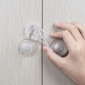 Pack De 10 Enfants Cabinet De S&eacute;curit&eacute; Verrouillage Des Portes - B&eacute;b&eacute;, Verrous De S&eacute;curit&eacute; Pour Tiroirs, Si&egrave;ge De Toilette, R&eacute;frig&eacute;rateur, Four, Avec 10 Extra 3m Adh&eacute;sifs (Clair) - Neuf