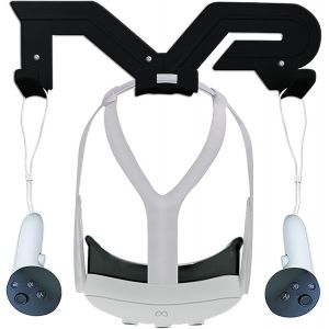 Loc-Support Mural Universel Pour Casque Et Manette De R&eacute;alit&eacute; Virtuelle-Noir-Compatible Avec Quest3/Quest2/Quest Pro/Pico4-Support Mural Universel Pour Casque De R&eacute;alit&eacute; Virtuelle - Neuf