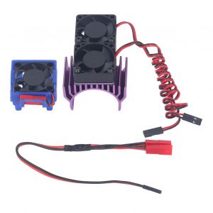Dissipateur thermique haute vitesse DC 5 V pour voiture radiocommandee Traxxas Slash 4¡Á4 VXL 1/10, violet - Neuf