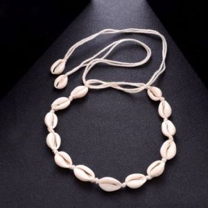 Collier Ras Du Cou Avec Coquillages Blancs - Blanc Blanc - Neuf