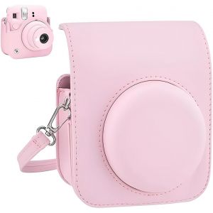 PU Housse de Protection en Cuir pour Fuji Mini 12/11 Instant Film Camera Sac de Voyage avec bandouli&egrave;re r&eacute;glable - Neuf