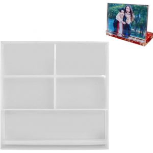 Kalanka-Moules En Silicone En Forme De Coeur Et Carr&eacute;s, Moules De Cadre Photo En R&eacute;sine Moules &Eacute;poxy En Silicone Bricolage Pour Moulage De Cadre Photo Personnalis&eacute; D&eacute;cor De Table &Agrave; La Maison-Kalanka - Neuf