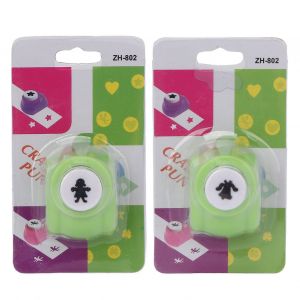 Lot De 2 Perforatrices Pour Scrapbooking, Petites Filles, En Forme De Cloche, Pour La Creation De Motifs D'ongles - Neuf