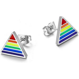Kal-Arc-En-Ciel Lgbt Gay Lesbienne Pride Boucles D'oreilles Ensemble Unisexe Hommes Femmes Lesbiennes Arc-En-Ciel Percé Boucles D'oreilles De Mode - Neuf