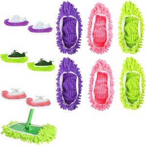 Mop Cleaning Shoes Washable Household Mop,Mop,Mop,Mop,Mop,Mop,Mop,Mop,Reusable Slippers - Neuf
