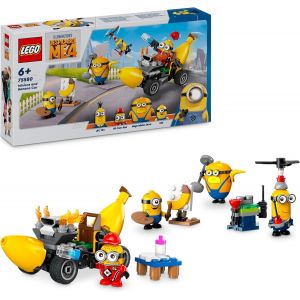 KALANKA-Moi, Moche et Méchant 4 Les Minions et la Voiture-Banane - Loisir Créatif Enfants - Set de Jeu du Film - Jouet Interactif pour Garçons et Filles dès 6 Ans - Jeu de Rôle 75580 - Neuf