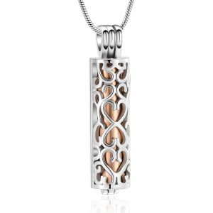 Kales-Collier Pour Urne De Crémation Avec Cylindre Creux Collier Pour Urne De Crémation Bijoux Pour Cendres Pour Femmes Et Hommes - Neuf