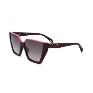 Lunettes De Soleil - Police - Spll33-570g96 - Ø 57 Mm - Protection Uv400 - Rouge/Violet - Neuf