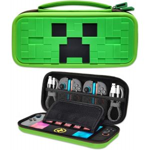 Eryi-Étui Pour Switch 2 (2025), Protection Sacoche Switch 2 Pour 5 Cartes De Jeu E Accessoires, Support Intégré, Deux Poches En Filet, Vert - Neuf