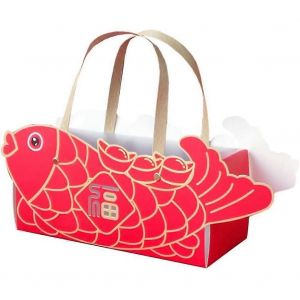 Bo&icirc;te D'emballage De G&acirc;teau En Papier Rouge Bo&icirc;te De Biscuit De Vache De Dessin Anim&eacute; Bo&icirc;te De P&acirc;tisserie De Boulangerie Comme Une Bo&icirc;te-Cadeau Avec Du Chocolat - Neuf