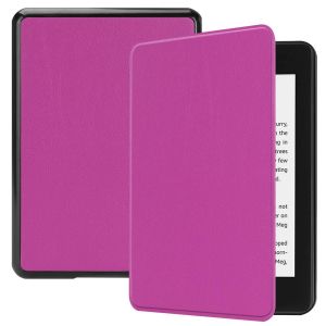 Amazon Kindle Paperwhite 4 Coque, Saturcase Pu Cuir Flip Folio Ultra Mince Poids L&eacute;ger Housse &Eacute;tui Coque Avec Fonction Veille / R&eacute;veil Automatique Pour Amazon Kindle Paperwhite 4 2018 (Violet) - Neuf