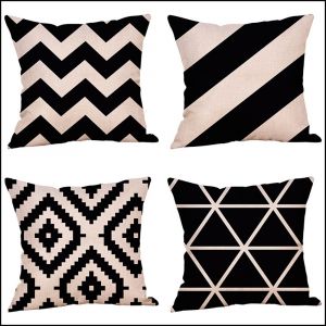 Motif Geometrique Housse De Coussin Pour Canape - Neuf