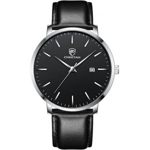 Montres Minimalistes Pour Homme,Montre Analogique &Agrave; Quartz,&Eacute;tanche Jusqu'&agrave; 3 Atm,Bracelet En Cuir,Date,Montre De Sport Pour Homme.[J779] - Neuf