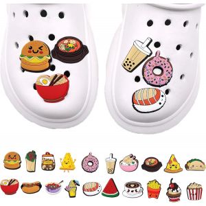 Kalanka-20 Pcs Charmes De Chaussures,Dessin Animé Sur L'alimentation Chaussures Clips Décoration Mignon Chaussures Accessoires Pour Chaussures - Neuf