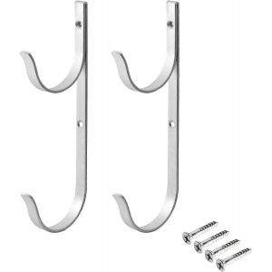 Cintre de poteau de piscine,cintres de brosse de piscine avec vis,cintres de poteau de piscine,crochets support pour poteau télescopique - Neuf