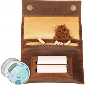 Jlslj-Blague À Tabac En Cuir | Blague À Tabac Pour Tabac À Rouler, Feuilles & Filtres | En Différentes Couleurs - Neuf