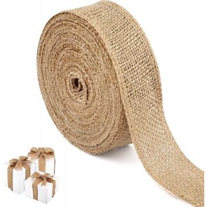 Ruban De Jute Vintage - 10 M De Long - 4 Cm De Large - Pour Bricolage - Ruban Cadeau Vintage - Neuf