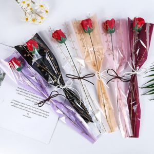 150 Feuilles/6 Couleurs De Papier D'emballage De Fleurs Unique Rose Sac D'emballage De Bouquet De Fleurs, Accessoires De Bouquet De Fleurs, Papier Cadeau Floral Imperméable 17,7 X 5 X 1,8 Pouces - Neuf