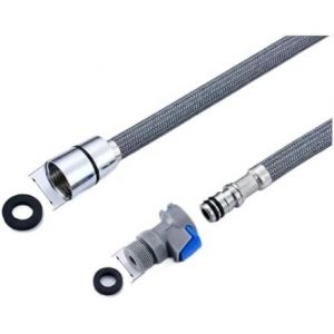 Tuyau de remplacement pour robinet F1/2 M15 x 1, tuyau amovible &agrave; connexion rapide, tuyau d'arrosage Nai - Neuf