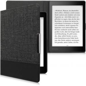 &Eacute;tui Liseuse Compatible Avec Kobo Aura One-Housse Avec Rabat Magn&eacute;tique En Tissu Canevas Pour Liseuse.[K36] - Neuf