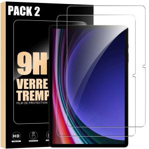 2x Verre Tremp&eacute; pour Samsung Galaxy Tab S9 (11 Pouces) - Protection Anti-Rayures Antichoc 9H - E.F.Connection - Neuf