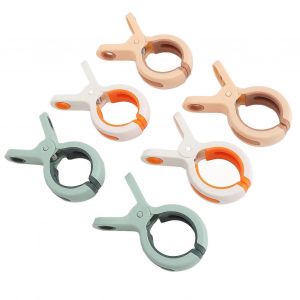 6pcs Pinces &Agrave; Serviettes De Plage Multifonctionnel Antirouille Coupe-Vent Couette Pince De S&eacute;chage Pince De Serviette De Chaise De Plage Pour Accessoires De Piscine - Neuf