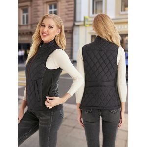 Gilet Chauffant Femme, Veste Chauffante Avec Batterie, &Eacute;lectrique Gilet Chauff&eacute; Avec 5 Zones De Chauffage,3 Niveaux De Temp&eacute;rature Pour Ski En Plein Air Randonn&eacute;e Camping - Neuf