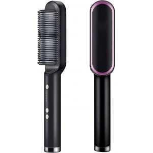 Brosse Lissante, Peigne Lissant Mignon Avec Chauffe Rapide En C&eacute;ramique Ptc En 20 Secondes Et 5 R&eacute;glages De Temp&eacute;rature. - Neuf