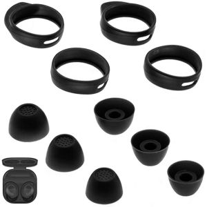 KAL-Lot De 3 Paires D'Embouts De Rechange En Silicone Pour Samsung Buds Fe, Samsung Galaxy Buds Fe, Samsung Galaxy Buds Fe Sm-R400N, Noir - Neuf