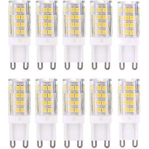 Ampoules Led G9,Blanc Chaud 3 000 K,5 W,&Eacute;quivalent &Agrave; Une Ampoule Halog&egrave;ne De 40 W,500 Lumens ; Non Dimmable,Lot De 10 [Classe &Eacute;nerg&eacute;tique A+] - Neuf