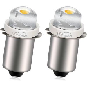 Sjzg-Lot De 2 Ampoules Led P13.5s 4,5 V 0,5 W Blanc Chaud Mini Lampe Frontale Lampe Frontale Lampe De Poche Non Polaire Convient &Agrave; La Fois &Agrave; La Terre N&eacute;gative Et Positive - Neuf