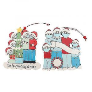 Des Vacances en famille D&eacute;corations d'Arbre de No&euml;l - Multi-couleur 2 Pi&egrave;ces - Neuf