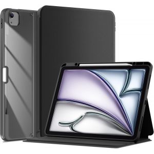 Coque pour iPad Air 13 Pouces (M3) 2025/(M2) 2024, iPad Pro 12,9 Pouces 2022/2021/2020/2018, Nouvel &Eacute;tui Am&eacute;lior&eacute; avec Porte-Stylet, Housse de Protection Compl&egrave;te -Noir - Neuf