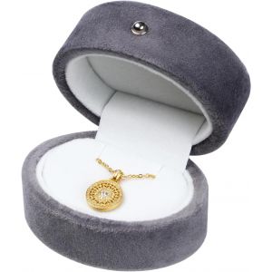 Shiba-Coffret Boîte À Bijoux En Velours Pour Collier, Pendentif, Bracelet, Présentoir À Bijoux Pour Mariage, Fiançailles, Annivers[3 - Neuf