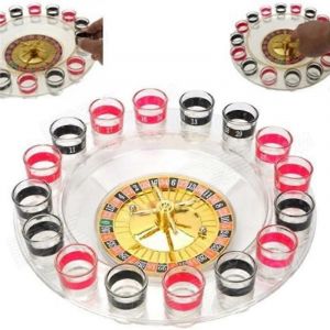 Jeu De Roulette À Boire, Jeu De Roulette Russe, Jeu De Vin, Jeu De Rotation De Roulette-Blanc - Neuf